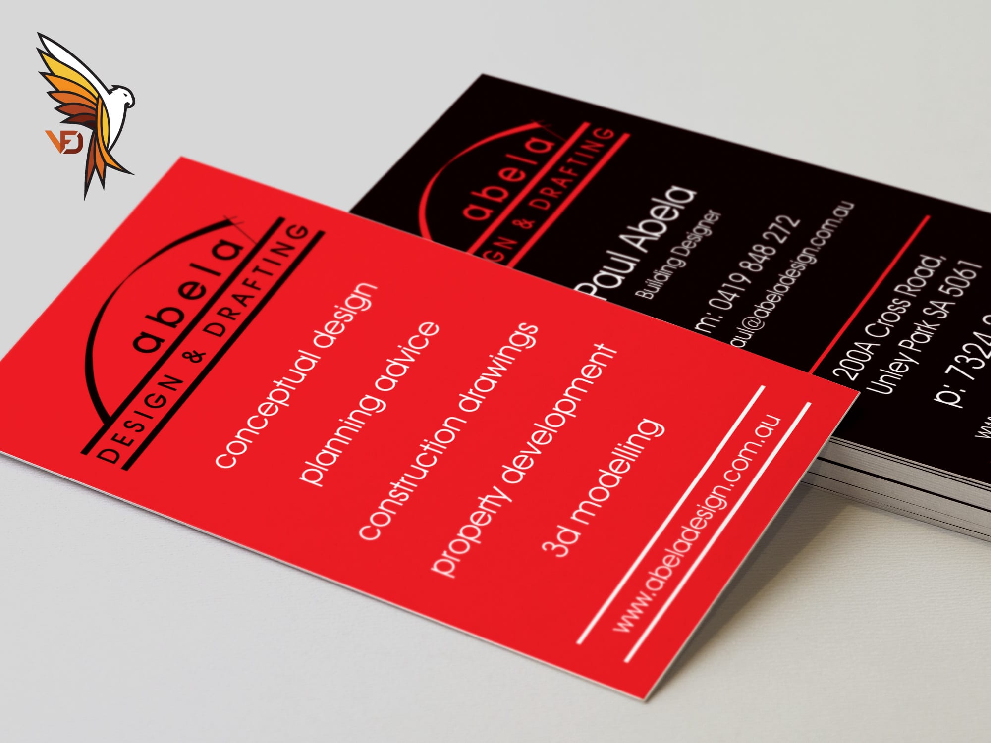 Abela Design & Drafting Bcards